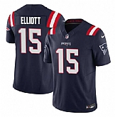 Men & Women & Youth New England Patriots #15 Ezekiel Elliott Navy 2023 F.U.S.E. Vapor Limited Jersey,baseball caps,new era cap wholesale,wholesale hats